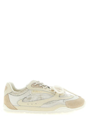 PINKO White Leather Low Top Sneakers