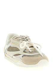 PINKO White Leather Low Top Sneakers