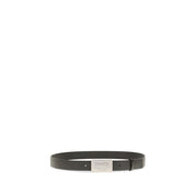 Fendi Black Calf Leather Bos Taurus Regular Belt