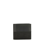 Fendi Black Calf Leather Bos Taurus Wallet