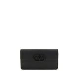Valentino Garavani Black Calf Leather Bos Taurus Wallet