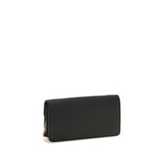 Valentino Garavani Black Calf Leather Bos Taurus Wallet
