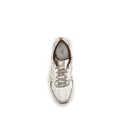 New Balance Silver Fabric Athletic Sneakers