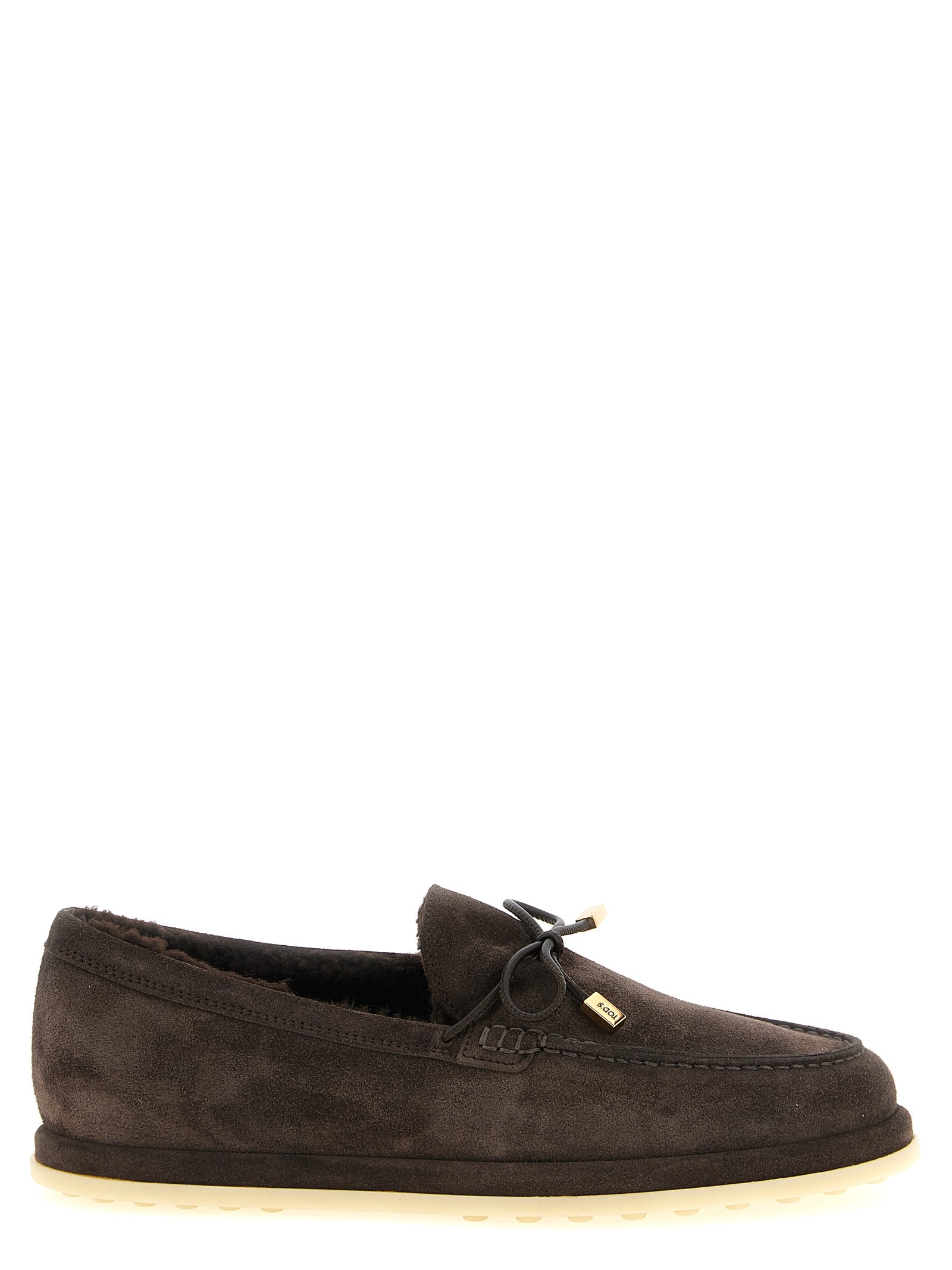Tod's Brown Calfskin Slip-On Loafers