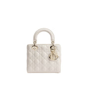 Dior White Lamb Leather Handbag