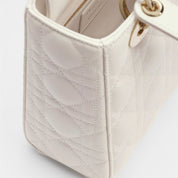 Dior White Lamb Leather Handbag