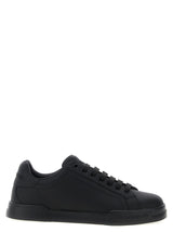 Dolce & Gabbana Black Calfskin Low Top Sneakers