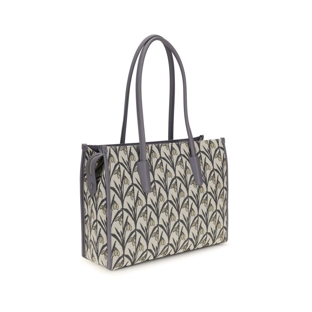 Coccinelle Gray Fabric Shoulder Bag Coccinelle