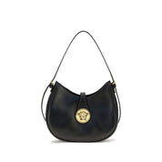 Versace Black Calf Leather Bos Taurus Shoulder Bag