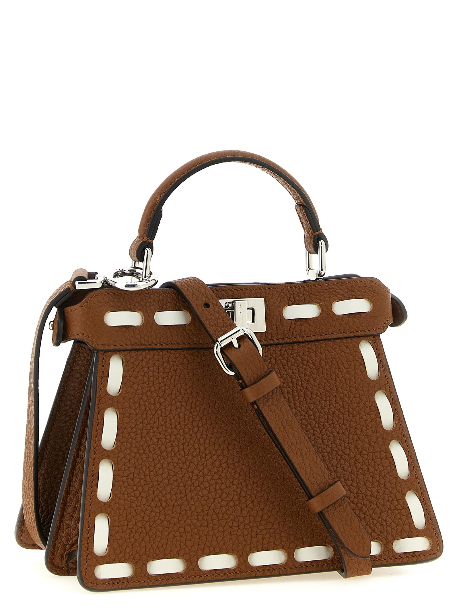 Fendi Brown Calfskin Handbag