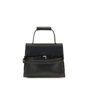 Moschino Black Calf Leather Bos Taurus Shoulder Bag