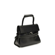 Moschino Black Calf Leather Bos Taurus Shoulder Bag