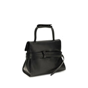 Moschino Black Calf Leather Bos Taurus Shoulder Bag