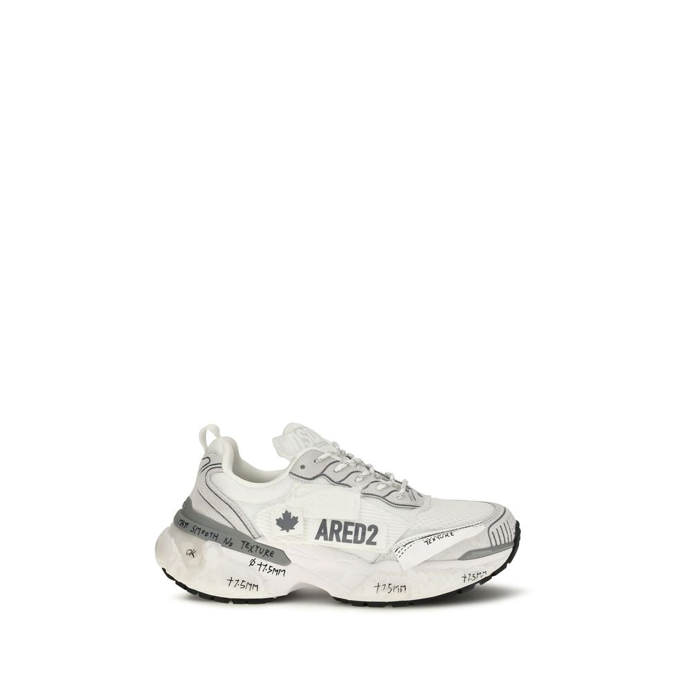 Dsquared² White Polyester Athletic Sneakers Dsquared²