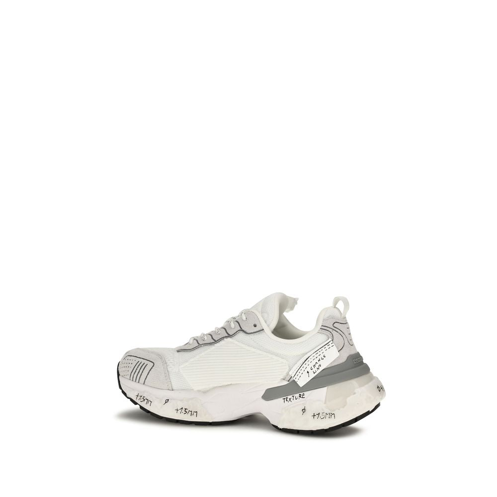 Dsquared² White Polyester Athletic Sneakers Dsquared²