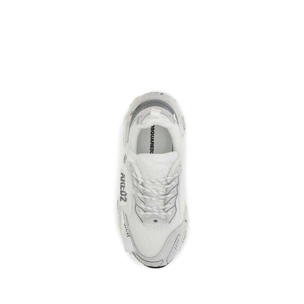 Dsquared² White Polyester Athletic Sneakers Dsquared²