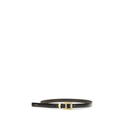 Versace Black Calf Leather Bos Taurus Regular Belt