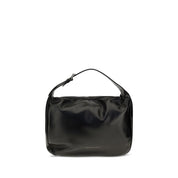 Brunello Cucinelli Black Calf Leather Bos Taurus Shoulder Bag
