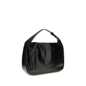 Brunello Cucinelli Black Calf Leather Bos Taurus Shoulder Bag