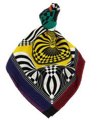 Versace Multicolor Silk Foulard