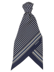 Saint Laurent Blue Silk Foulard