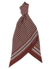 Saint Laurent Bordeaux Silk Foulard