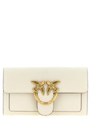 PINKO White Calfskin Cardholder