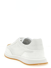 Dolce & Gabbana White Calfskin Low Top Sneakers