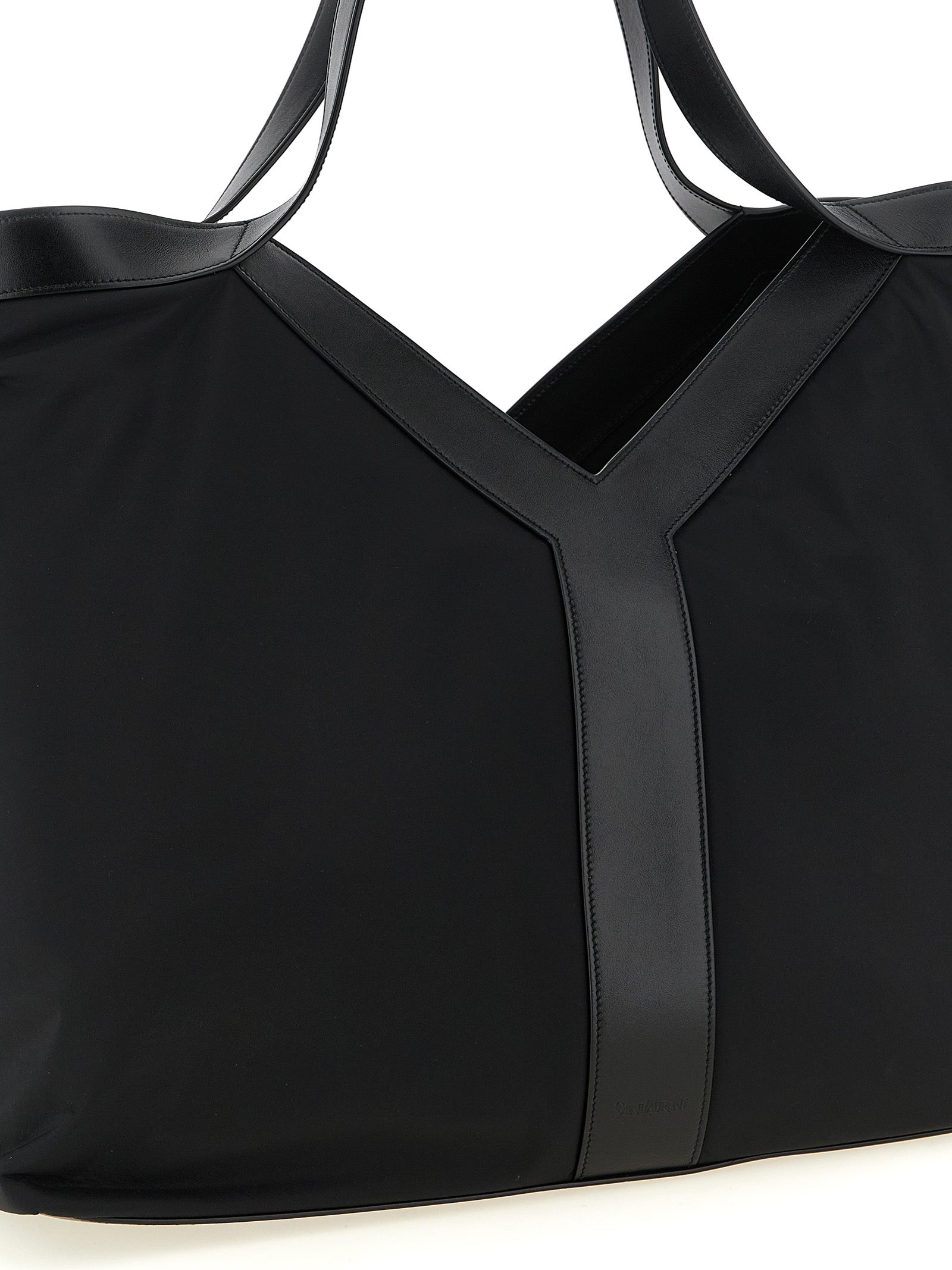 Saint Laurent Black Calfskin Tote Bag