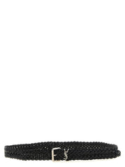 Saint Laurent Black Calfskin Regular Belt