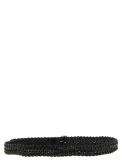 Saint Laurent Black Calfskin Regular Belt