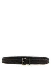 Brunello Cucinelli Brown Leather Regular Belt
