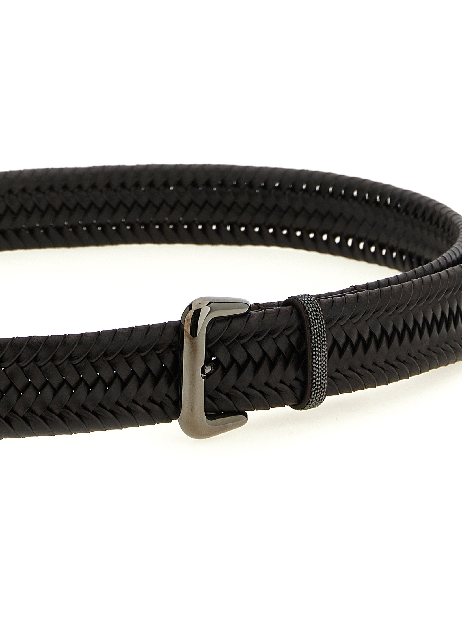 Brunello Cucinelli Brown Leather Regular Belt