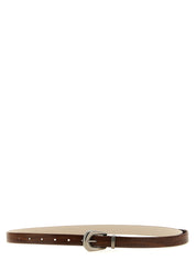 Brunello Cucinelli Brown Calfskin Thin Belt
