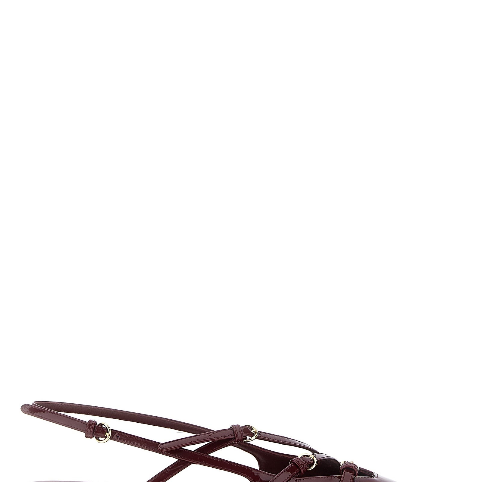 Miu Miu Bordeaux Calfskin Ballet Flats Miu Miu