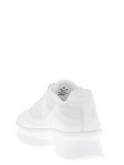 Prada White Polyester Athletic Sneakers