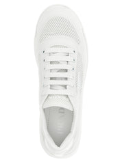 Prada White Polyester Athletic Sneakers