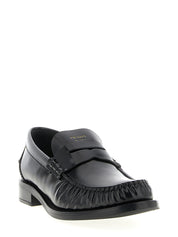 Prada Black Calfskin Slip-On Loafers