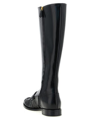 Prada Black Calfskin Over The Knee