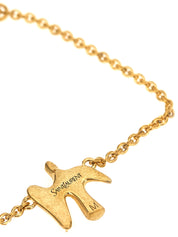 Saint Laurent Gold Brass Bracelet