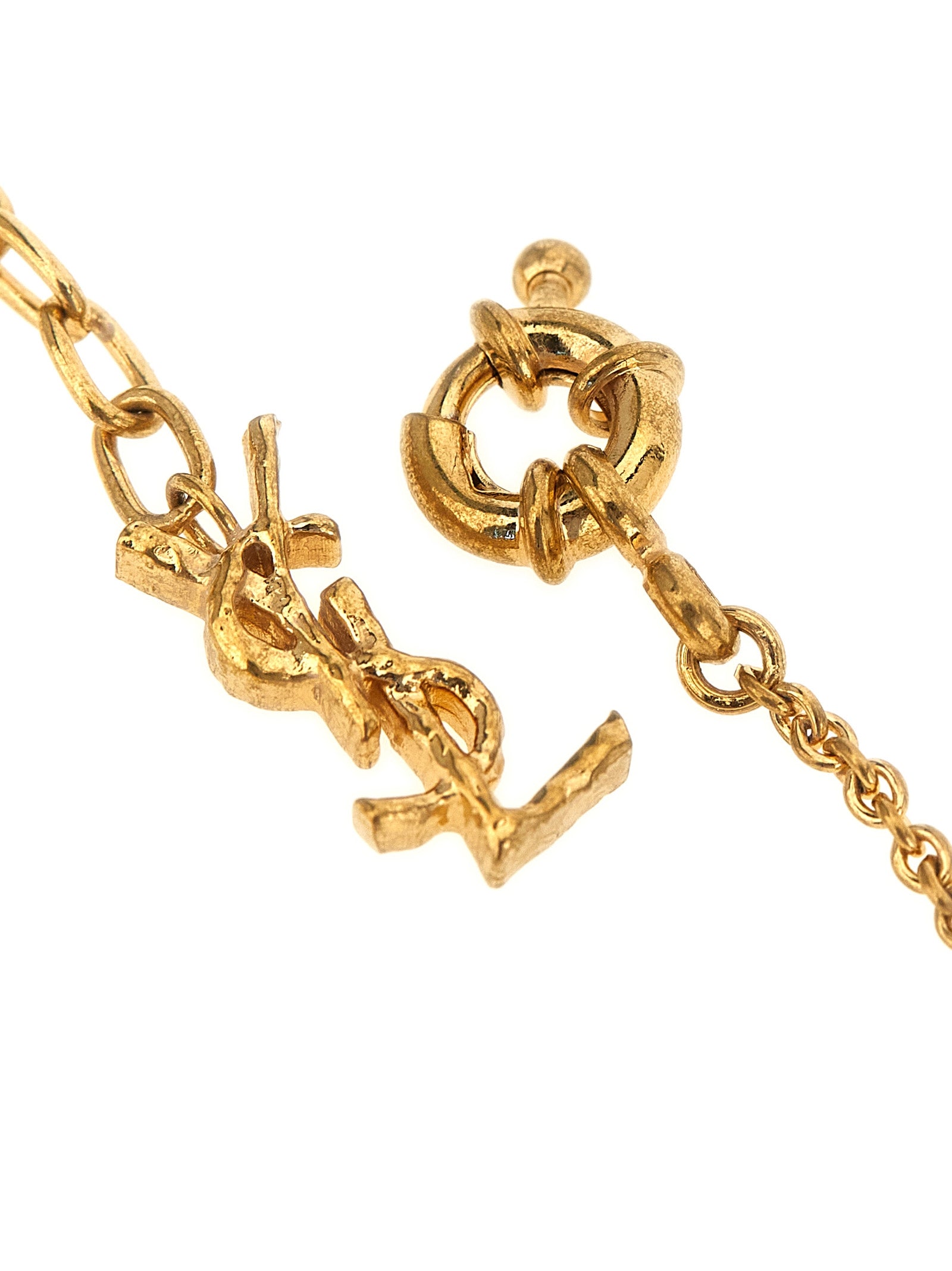 Saint Laurent Gold Brass Bracelet