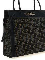 Fendi Brown Cotton Tote Bag