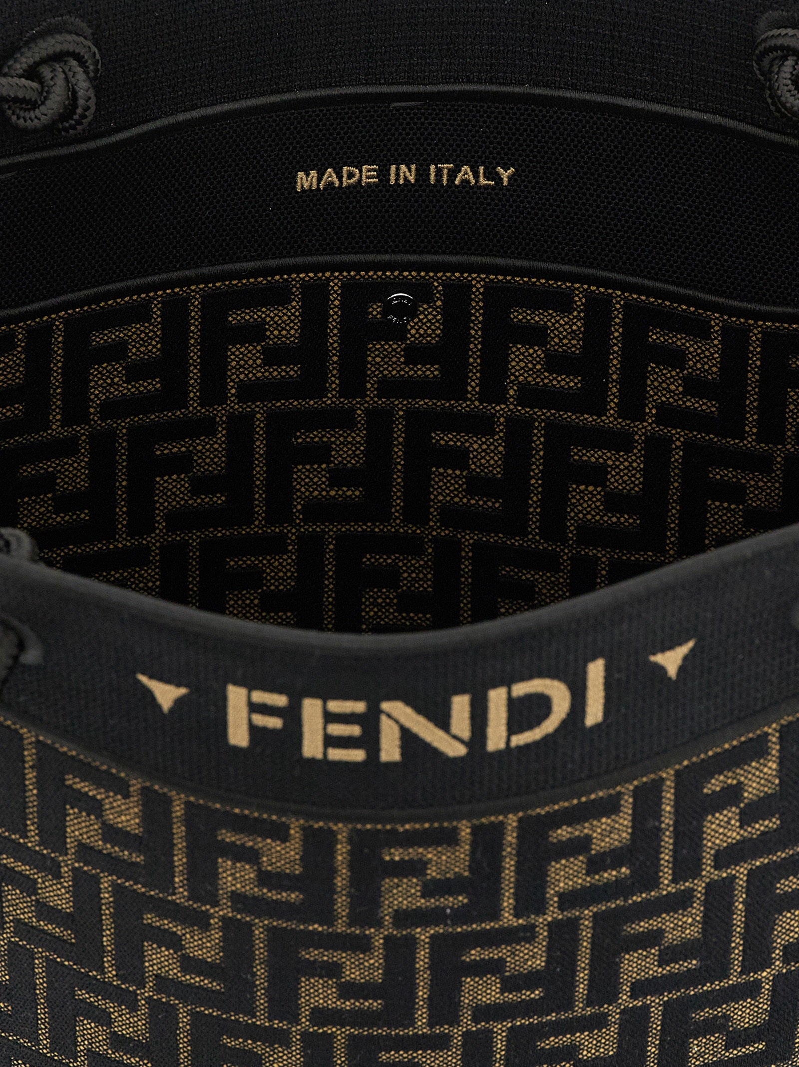 Fendi Brown Cotton Tote Bag