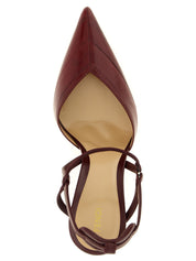 Fendi Bordeaux Lamb Leather Platform Pumps Fendi
