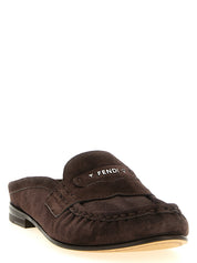 Fendi Brown Calfskin Slip-On Loafers