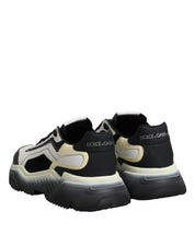 Dolce & Gabbana White Black Daymaster Two Tone Sneaker Shoes