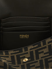Fendi Brown Polyester Cardholder