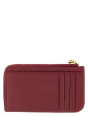 Valentino Garavani Bordeaux Lamb Leather Cardholder