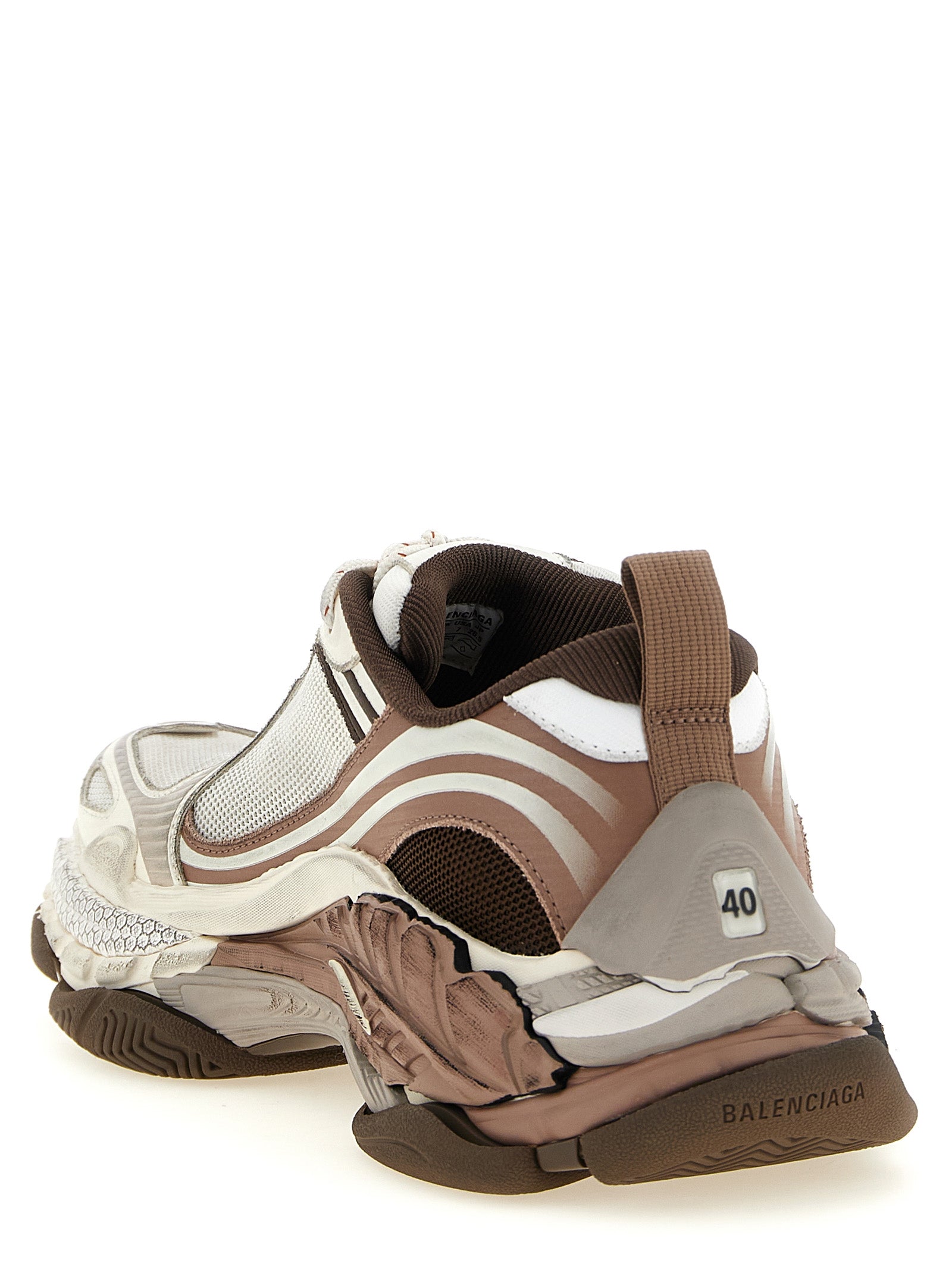 Balenciaga White Polyethylene Athletic Sneakers