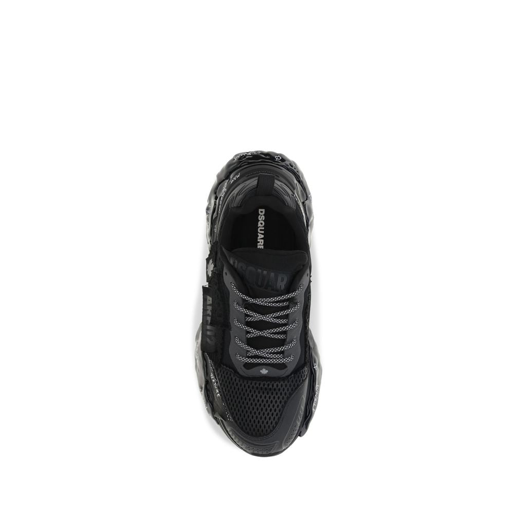 Dsquared² Black Polyester Athletic Sneakers Dsquared²
